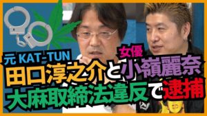 元KAT-TUN田口淳之介と小嶺麗奈大麻取締法違反で逮捕