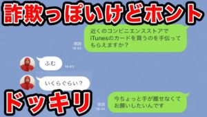 LINE詐欺かと思ったら実は本当に困ってるだけドッキリwww