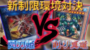 【遊戯王】新制限対決!! 閃刀姫vs命削り真竜 ~ソーキの対戦動画167~