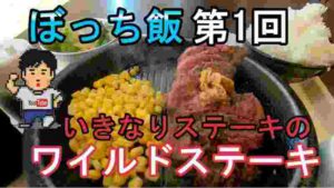 【ぼっち飯第1回】いきなりステーキのワイルドステーキ!奈良県橿原市イオンモール【グルメ】