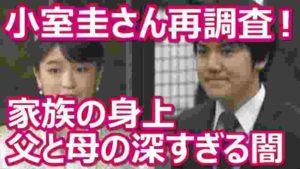 【皇室情報】眞子さま婚約彼氏・小室圭さんの父や母の闇が深すぎる…再調査を求める声-ネットの反応ー